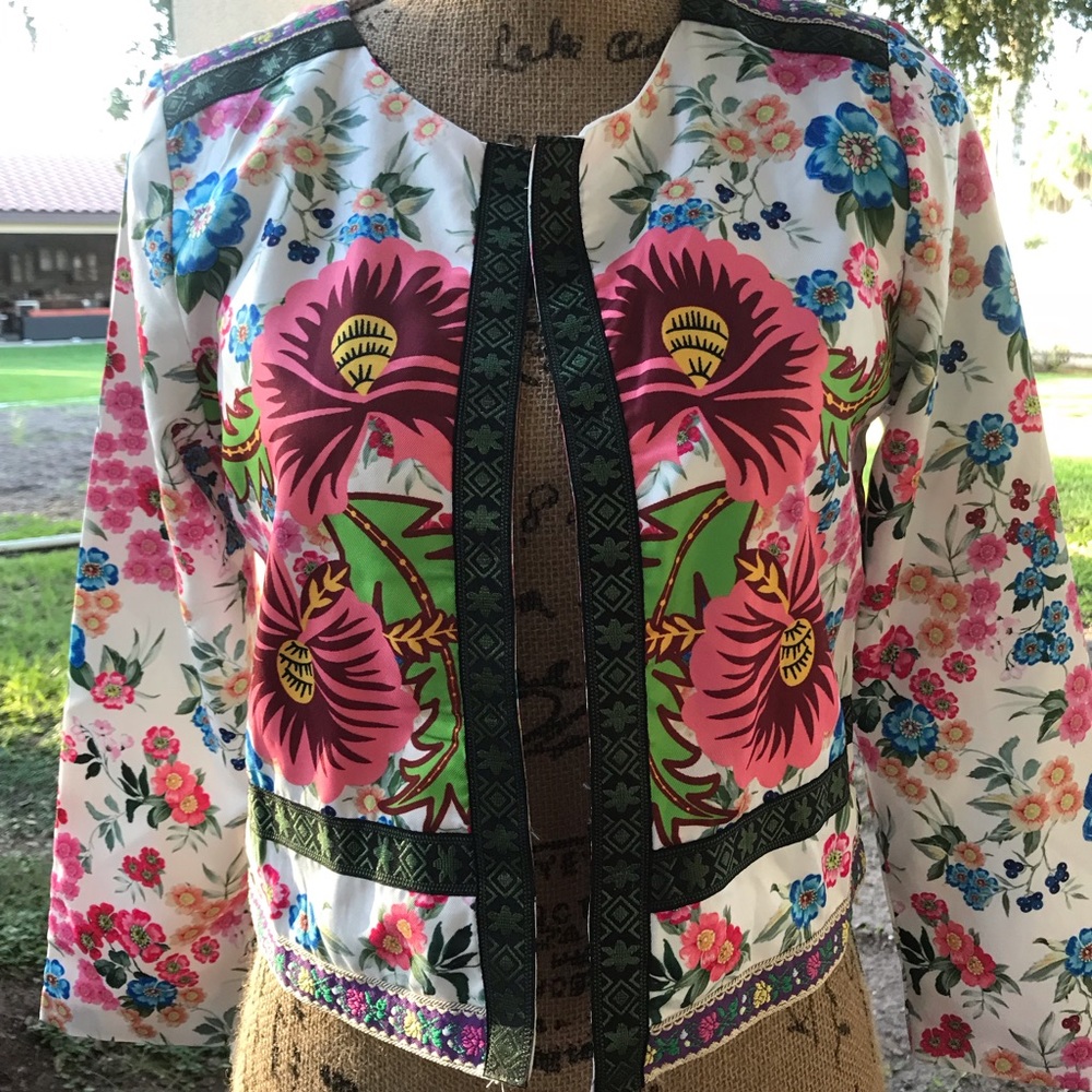 Floral bolero jacket